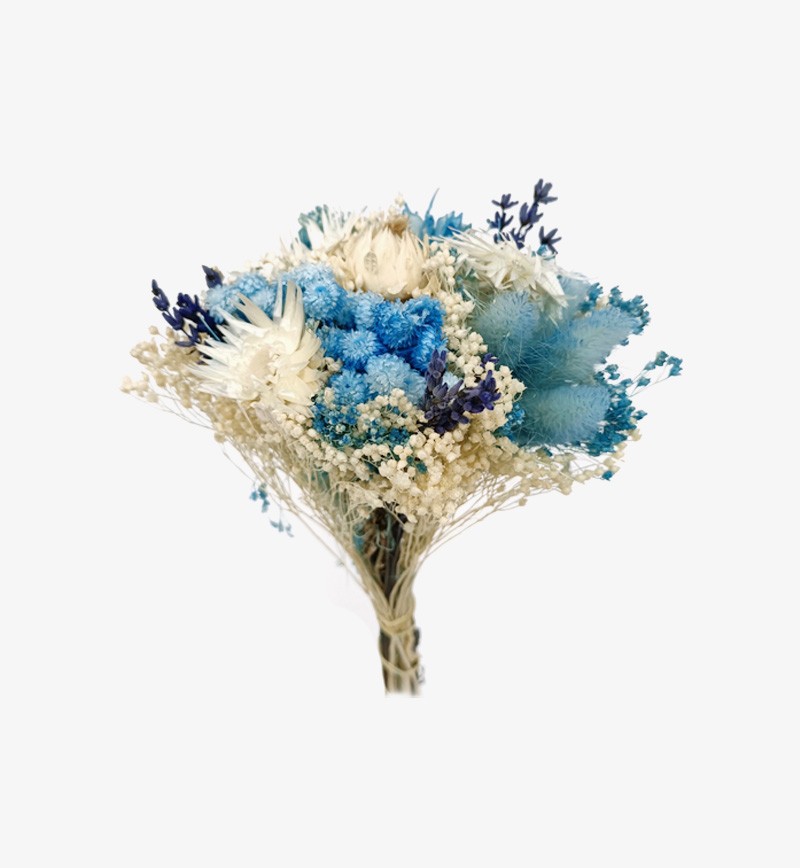 Blue Dried Flowers Dried Flowers in Turquoise Light Blue Dark Blue
